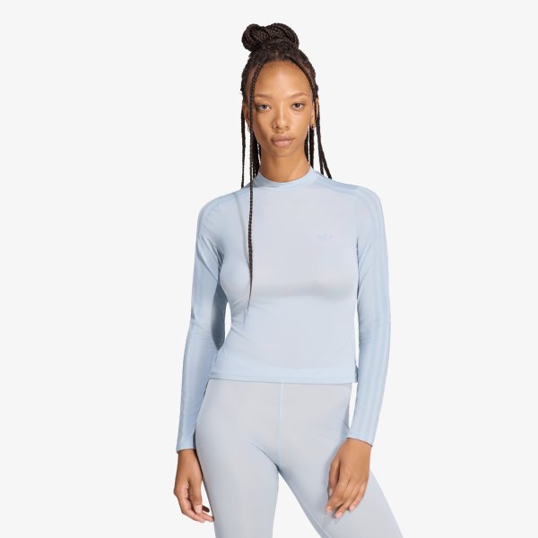 Tričko adidas Adiluna Season 2 x Jennie Sheer Long Sleeve Tee Wonder Blue M