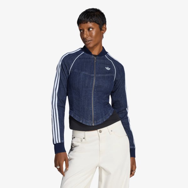 Bunda adidas Superstar Denim Corset Track Top Indigo Denim L