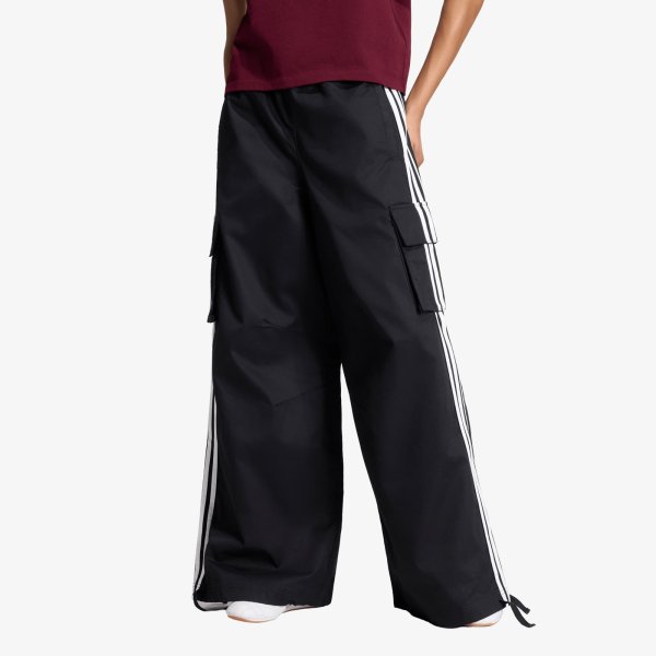Kalhoty adidas Firebird Adilenium Twill 3-stripes Cargo Pants Black/ White XL