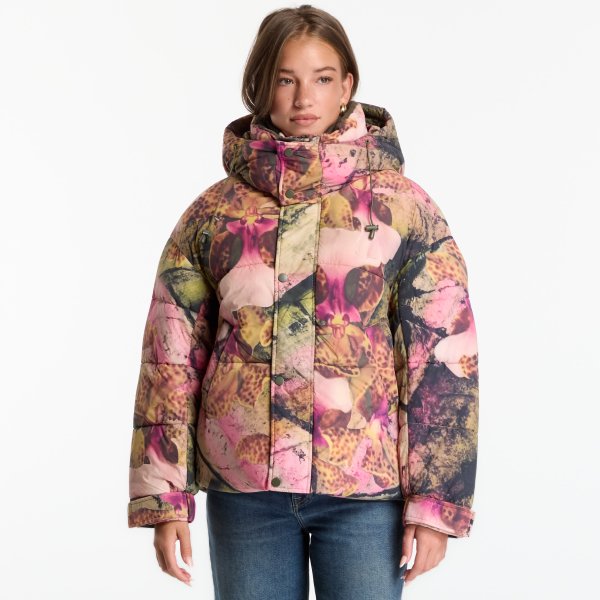 Kabát Desigual Orchid Lacroix Coat Red M