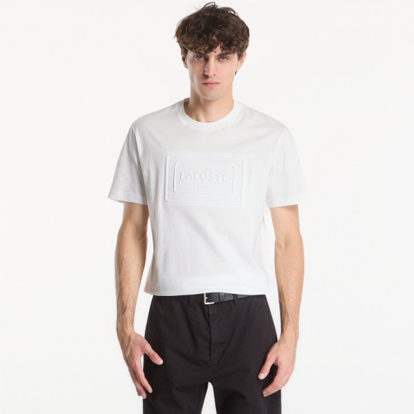 Tričko Lacoste Crewneck T-Shirt Flour S