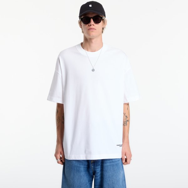 Tričko Carhartt WIP S/S Chapter Script T-Shirt UNISEX White/ Black L