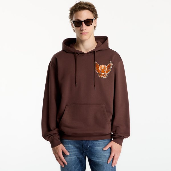 Mikina Diesel S-Norm-Hood-Aa2 Sweat-Shirt Chicory Coffee XL