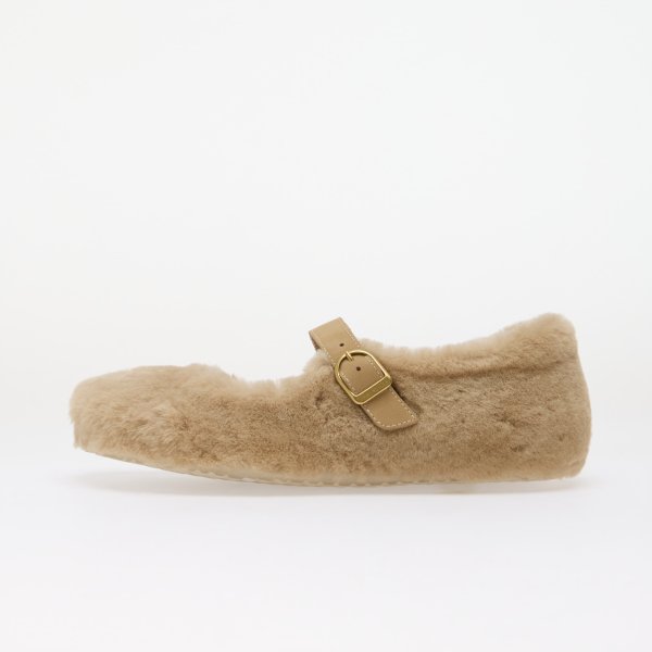 Birkenstock Santa Clarita Shearling Upper Sandcastle 41