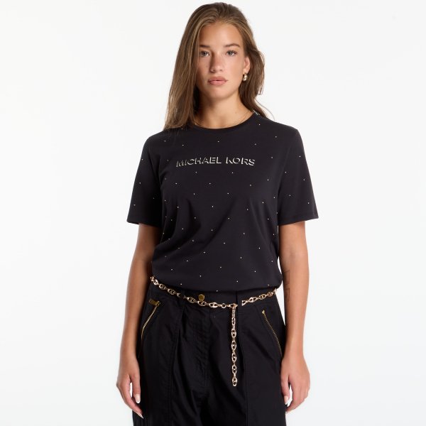 Tričko Michael Kors Classic Mk Stud Tee Black M/40