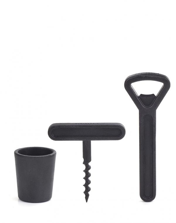 Kikkerland Cast Iron Bar Set černá