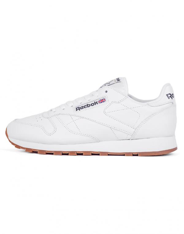 Sneakers - tenisky Reebok CL LTHR WHITE/GUM