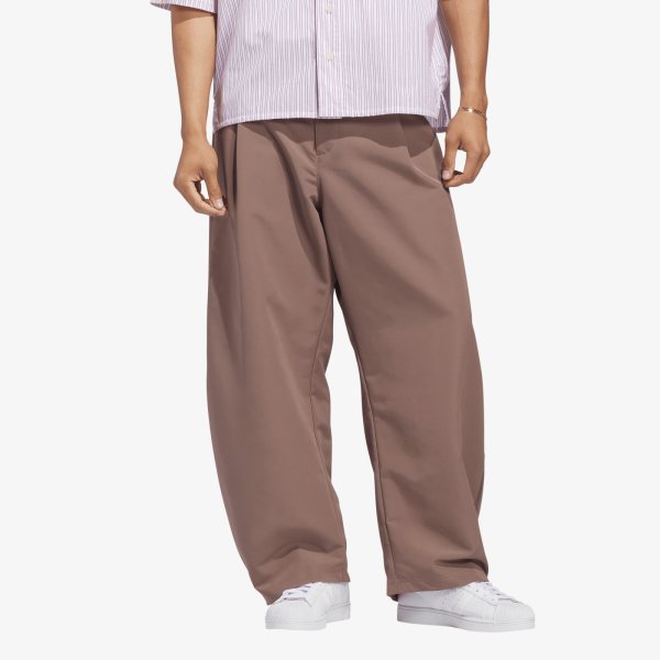Kalhoty adidas Originals Woven Barrel Pant Trace Brown M