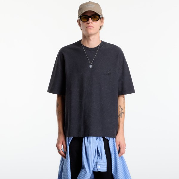 Tričko Carhartt WIP S/S Lambert T-Shirt UNISEX Black Moon Wash XL