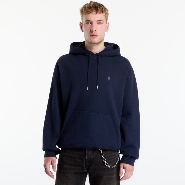 Mikina AllSaints Asher Oth Hoody Sapphire Blue L