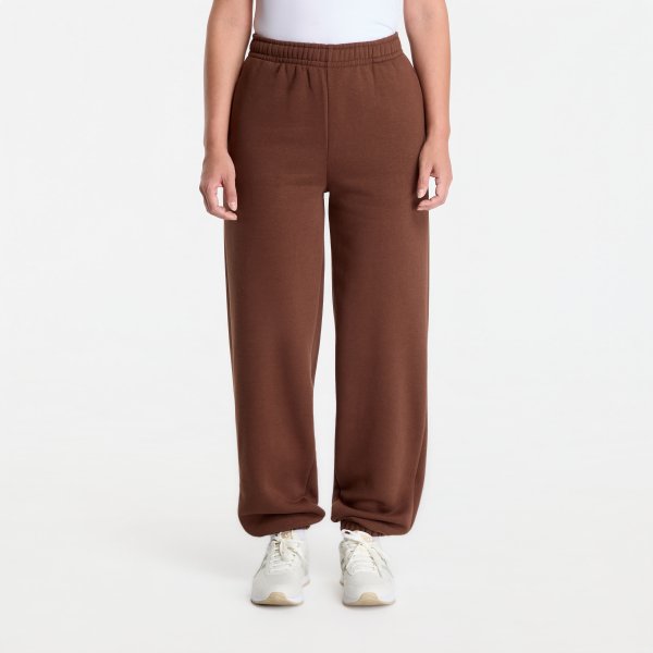 Tepláky Urban Classics Fluffy Sweatpants Chocolate Brown L