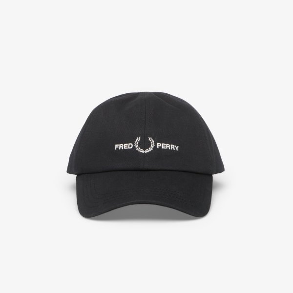 Kšiltovka FRED PERRY FLP Twill Cap Black/ Snow White Universal
