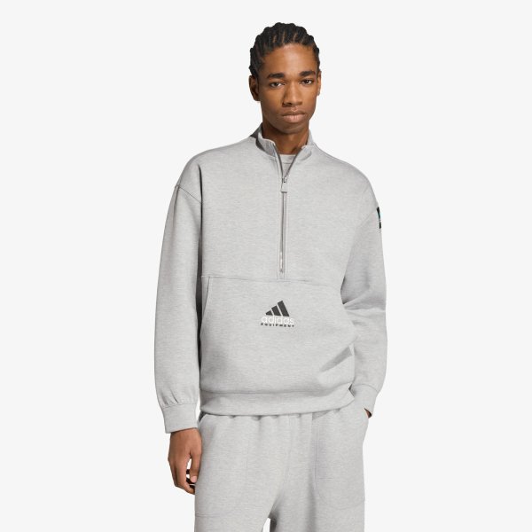 Mikina adidas Equipment Spacer HALF-ZIP Medium Grey Heather M