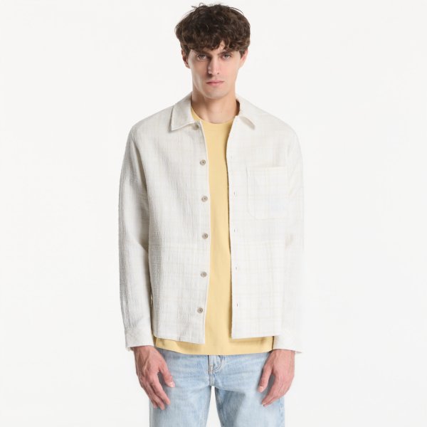 Košile Samsøe Samsøe Sadamon Gc Overshirt Silver Birch Ch. L