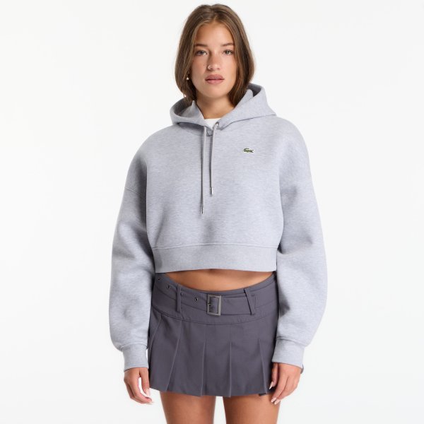 Mikina Lacoste Zipped Hoodies Silver Chine 36