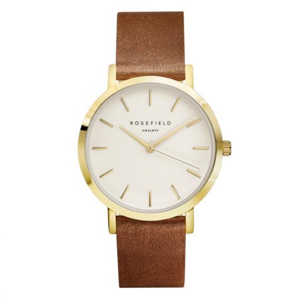 Rosefield The Gramercy Gold White/ Brown