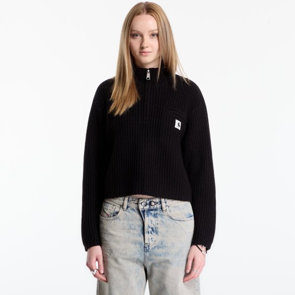 Svetr Carhartt WIP W' Detroit Half Zip Sweater Black S