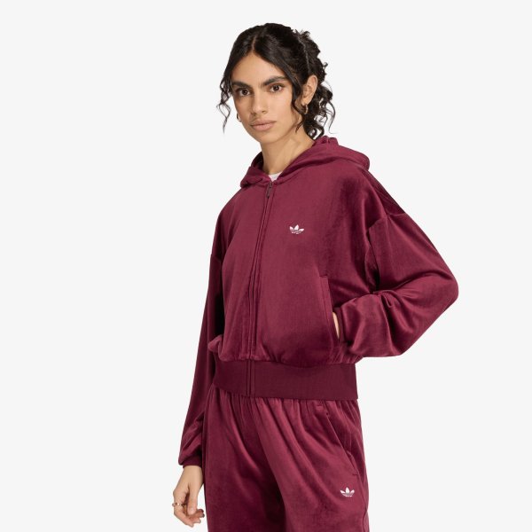 Bunda adidas Essentials Velvet Track Top Maroon XL