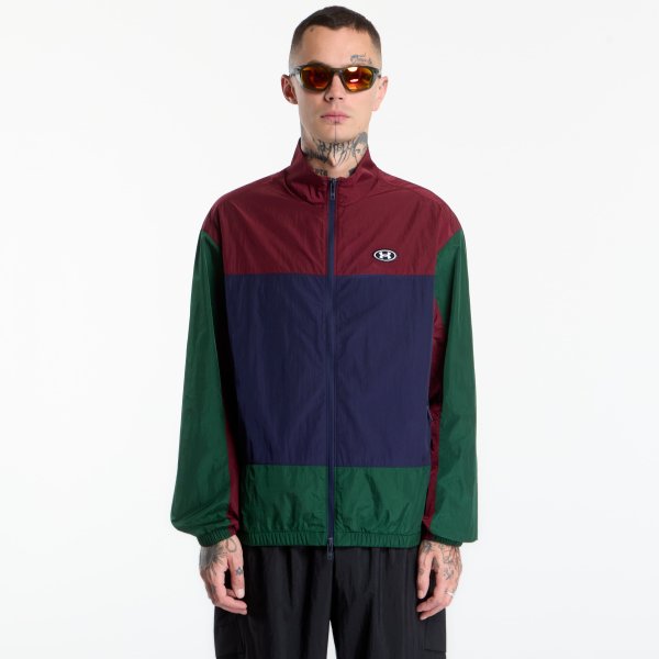 Mikina Under Armour Icon Woven Track FZ Forest Green L