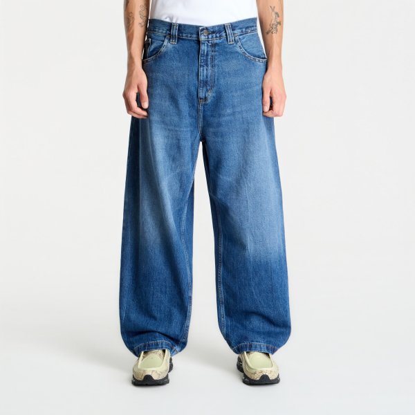Džíny Carhartt WIP Brandon Pant Blue Marble Used Wash M