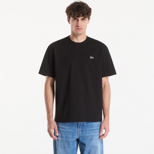 Tričko Lacoste Crewneck T-Shirt Black L