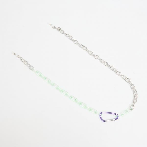 D.Franklin Link Chain Green / Silver Green, Silver Universal