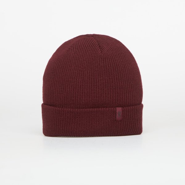 Čepice On Merino Beanie Maroon Universal