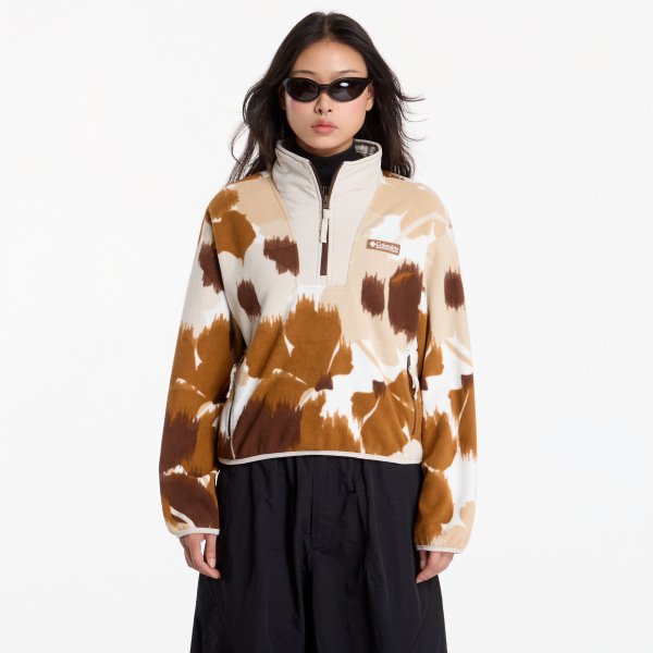 Mikina Columbia Sequoia Grove™ II Printed Half Zip Camel Brown Ikatbloom L