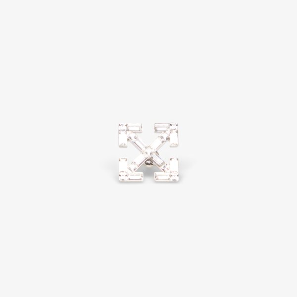 Náušnice Off-White Bling Arrow Mono Earring Silver/ Black Universal