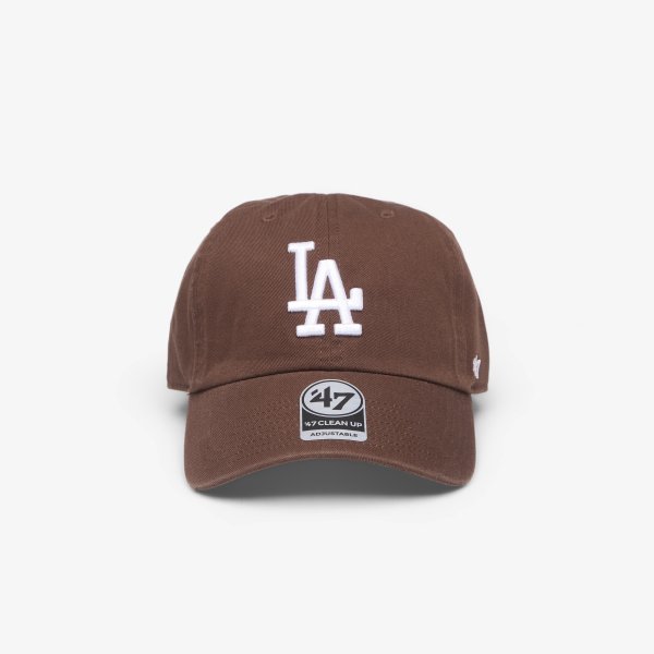 Kšiltovka '47 Brand MLB Clean Up Wno Loop Label Los Angeles Dodgers Cap Brown Universal