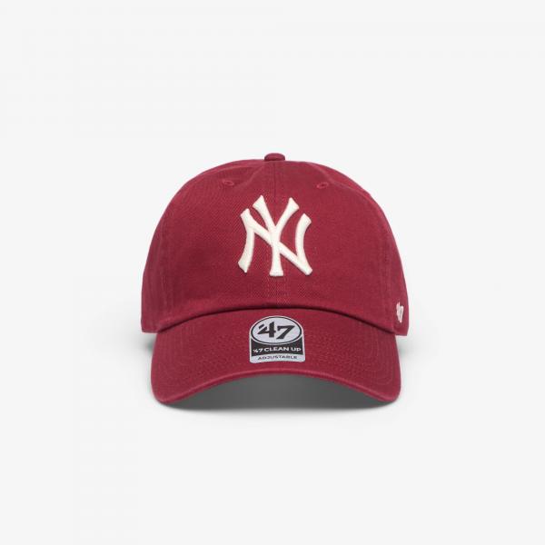 Kšiltovka '47 Brand MLB Clean Up New York Yankees Cap Burgundy Universal