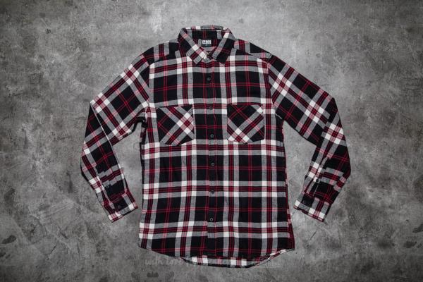Urban Classics Checked Flanell Shirt 3 Black/ White/ Red