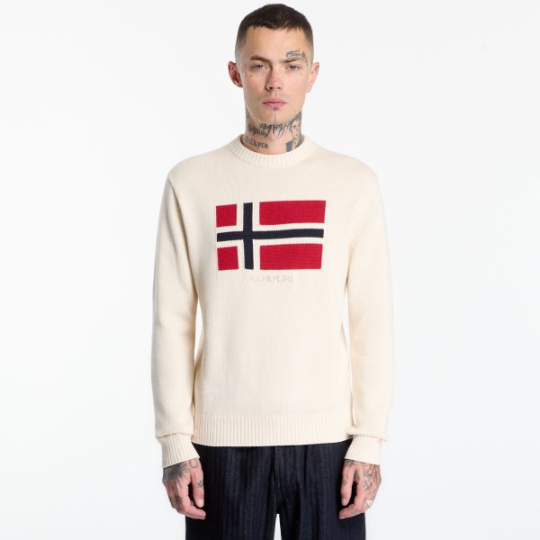 Svetr Napapijri Pullover Mura Beige Dimity XL