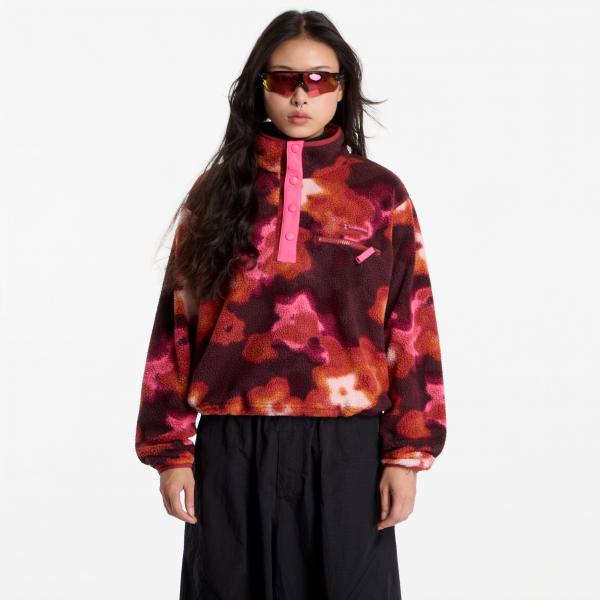 Mikina Columbia Helvetia™ II Printed Cropped Half Snap Red Oxide, Dyeflower XS