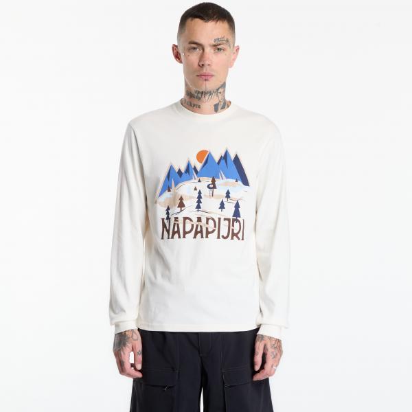Tričko Napapijri Tee Long-Sleeve T-Shirt White S
