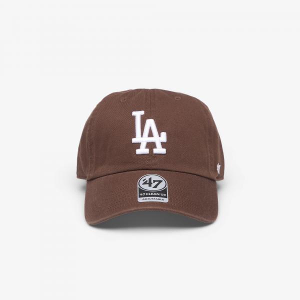 Kšiltovka '47 Brand MLB Clean Up Wno Loop Label Los Angeles Dodgers Cap Brown Universal