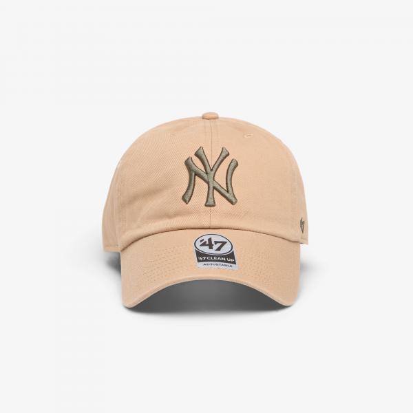 Kšiltovka '47 Brand MLB Clean Up Contrast New York Yankees Cap Khaki Universal