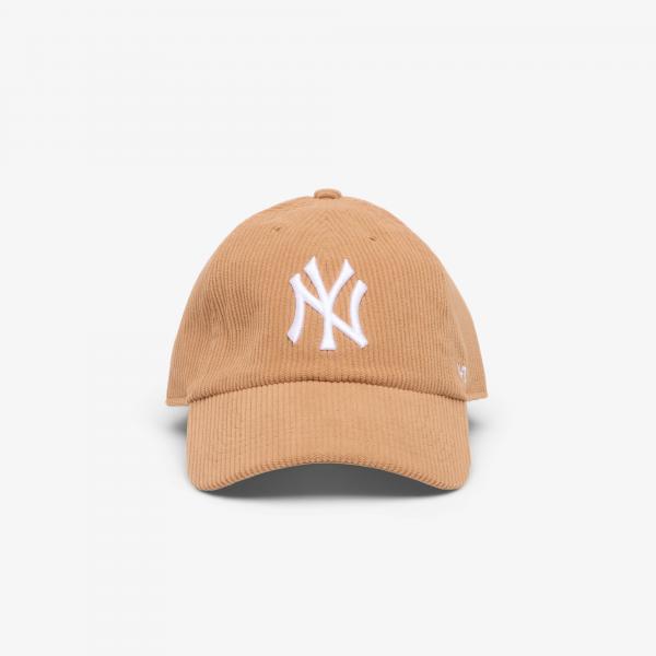 Kšiltovka '47 Brand MLB Clean Up Thick Cord New York Yankees Cap Camel Universal
