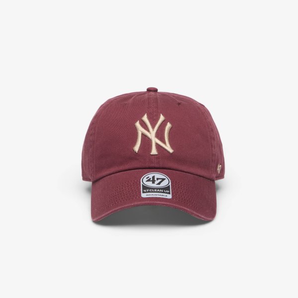 Kšiltovka '47 Brand MLB Clean Up Contrast New York Yankees Cap Burgundy Universal
