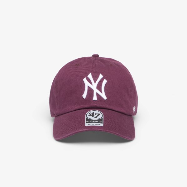Kšiltovka '47 Brand MLB Clean Up New York Yankees Cap Plum Universal