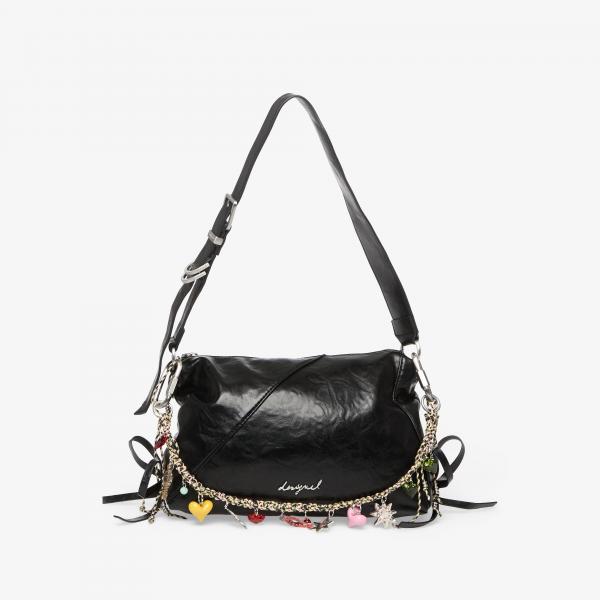 Kabelka Desigual Gravity Letur Bag Black Universal