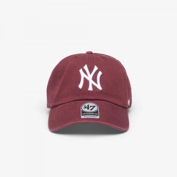Kšiltovka '47 Brand MLB Clean Up Tonal New York Yankees Cap Burgundy Universal