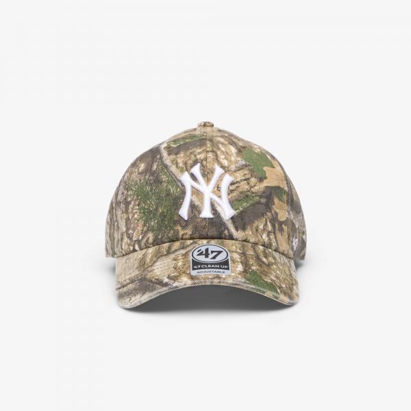 Kšiltovka '47 Brand MLB Clean Up Real Tree New York Yankees Cap Green/ Brown Universal