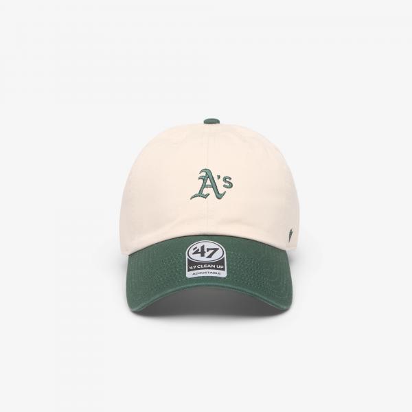 Kšiltovka '47 Brand MLB Clean Up Base Runner Oakland Athletics Cap Natural Universal