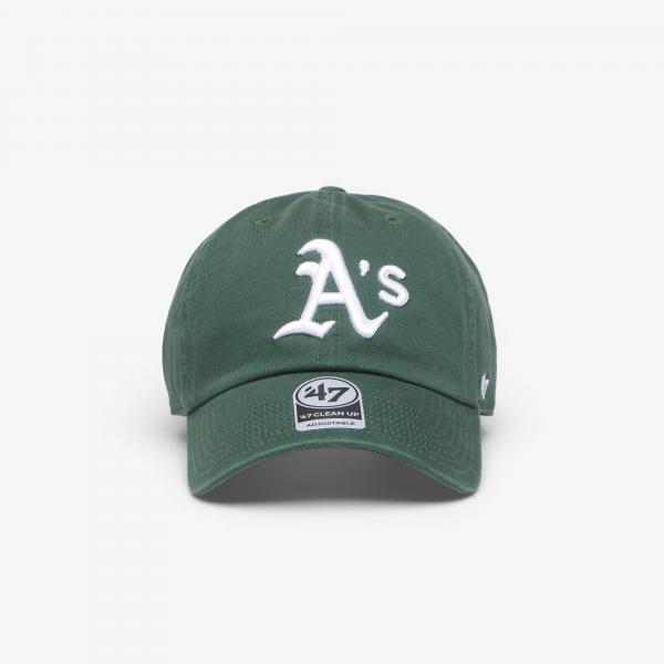 Kšiltovka '47 Brand MLB Clean Up Oakland Athletics Cap Dark Green Universal
