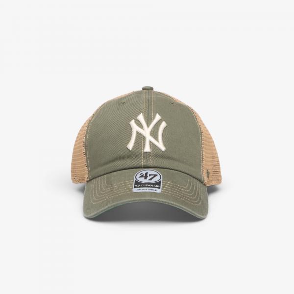 Kšiltovka '47 Brand MLB Clean Up Trawler New York Yankees Cap Green/ Beige Universal