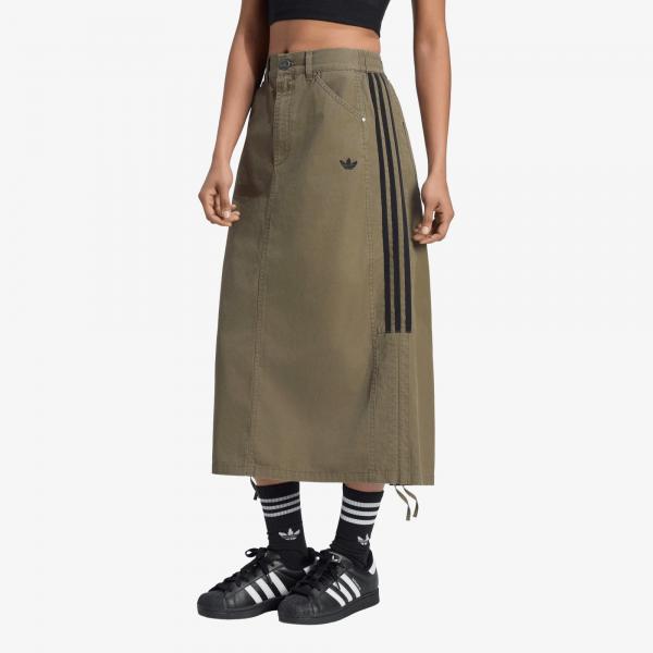 Sukně adidas Parachute Skirt Olive Strata S