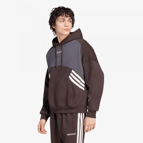 Mikina adidas Cutline Hoodie Aurora Coffee/ Utility Black S