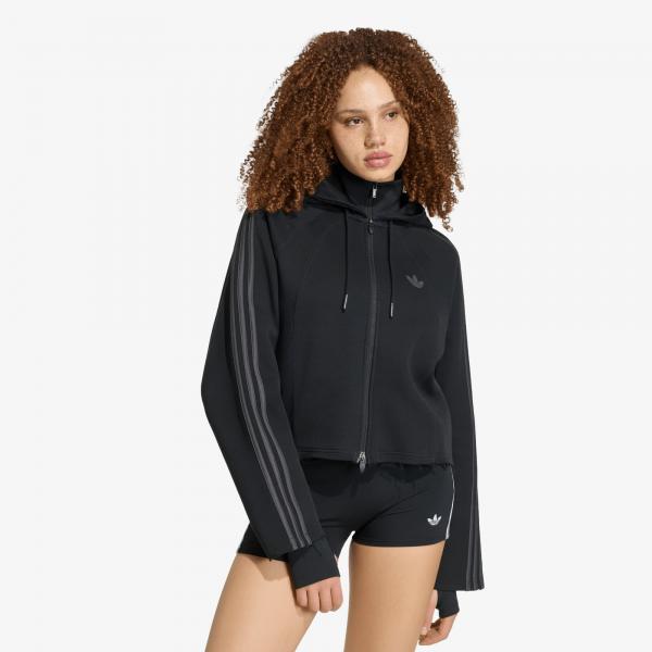 Mikina adidas SST 2.0 Cropped Hoodie Black/ Utility Black L