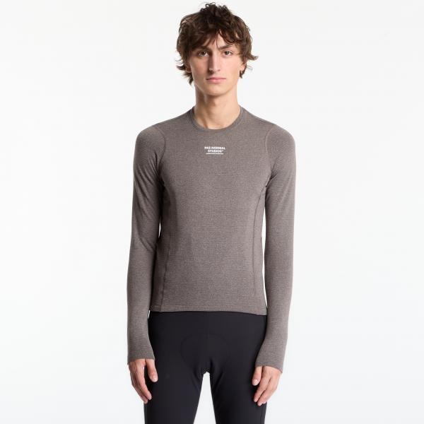 Tričko Pas Normal Studios Thermal Long Sleeve Baselayer Dark Coffee L